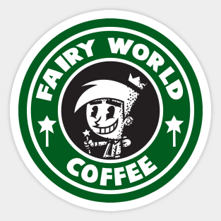 Fairy World Coffee Sticker